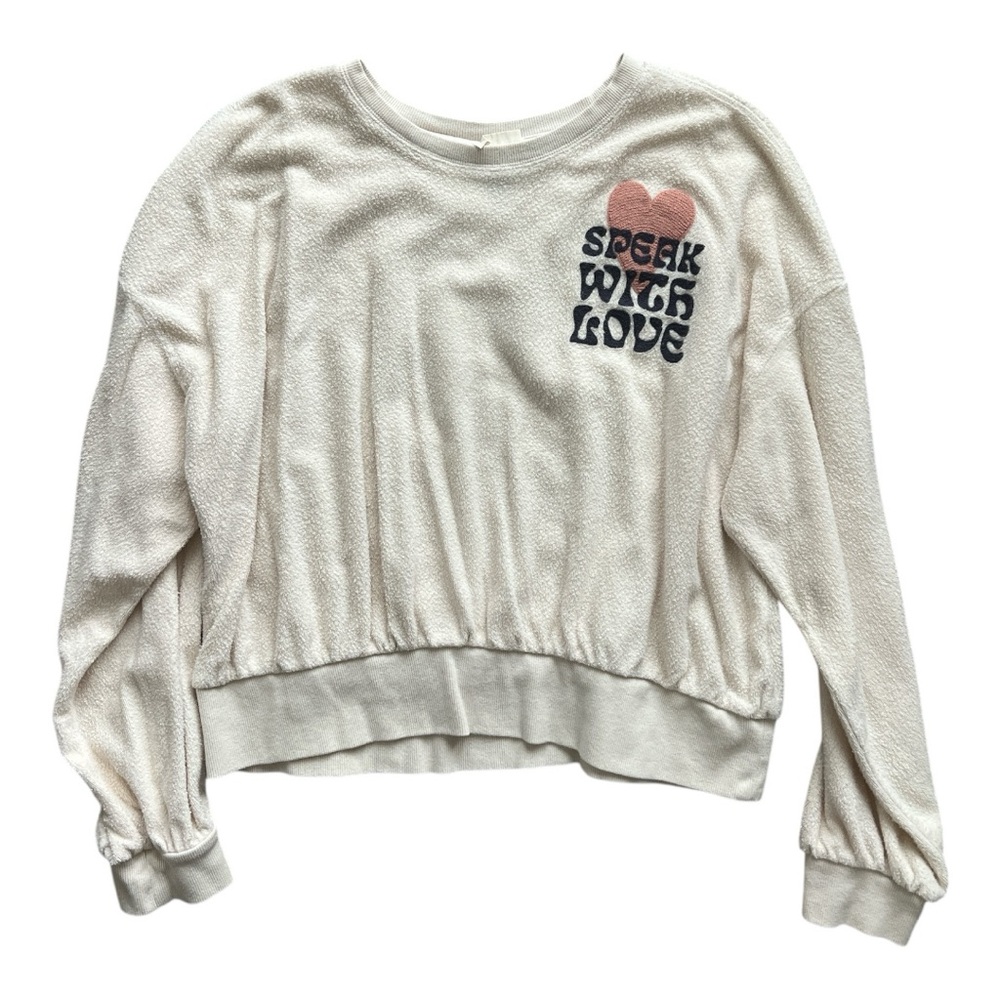 Universal Thread Cream Sweatshirt with Graphic Print Size XL EUC